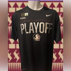 FSU Florida State Seminoles Nike Black 2015 College Playoffs DriFit L Shirt NWT